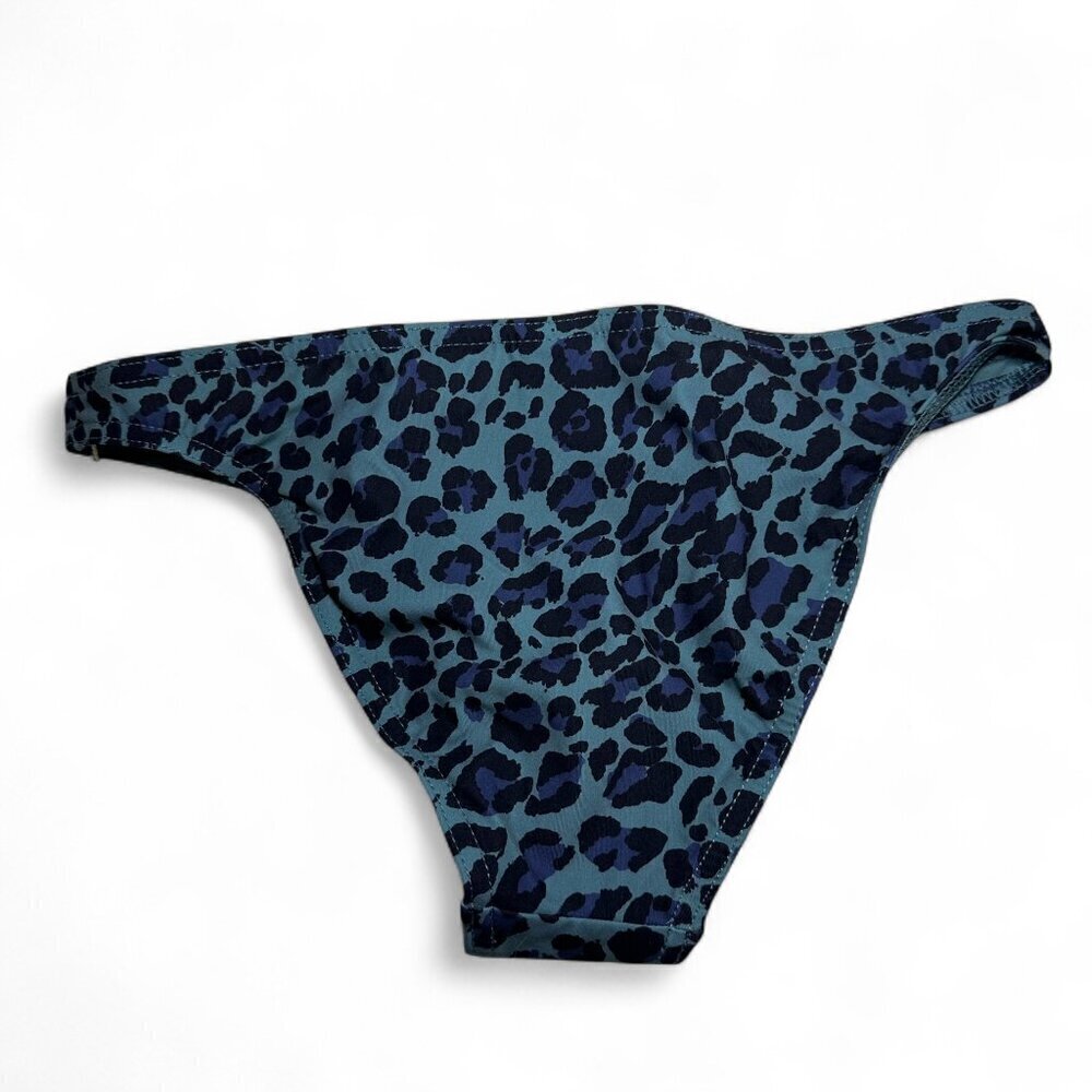 Zimmermann Women's Teal Leopard Bikini Swim Bottoms US 2 - 4 NWT - Picture 3 of 6